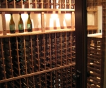 View of the wine cellar