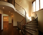 New curved entry stair