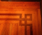 Wood flooring detail.