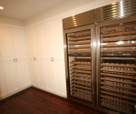 Lower level wine storage